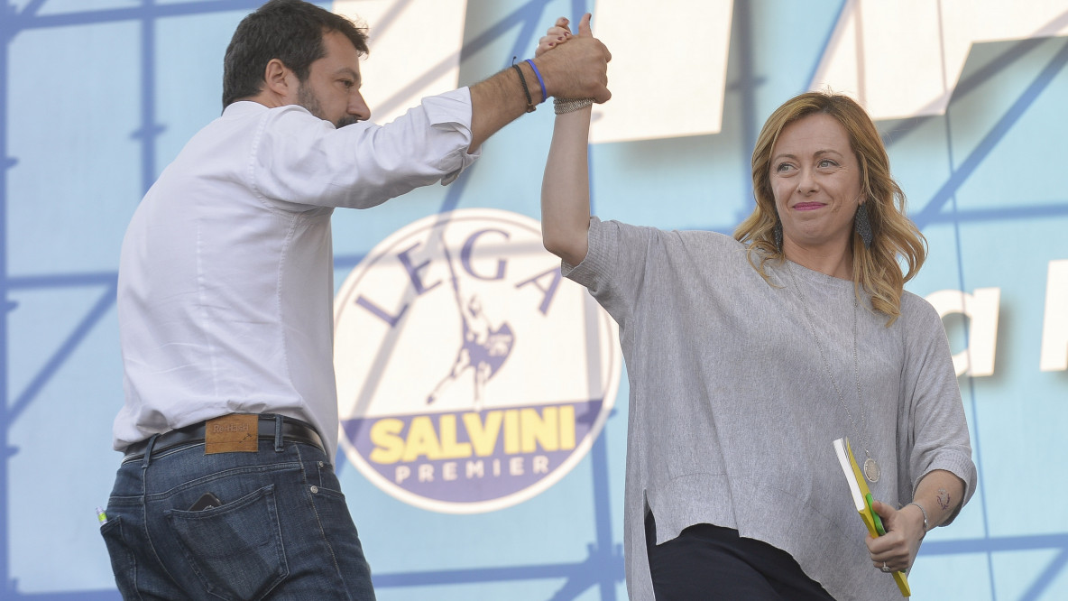 Salvini und Meloni im Jänner 2020