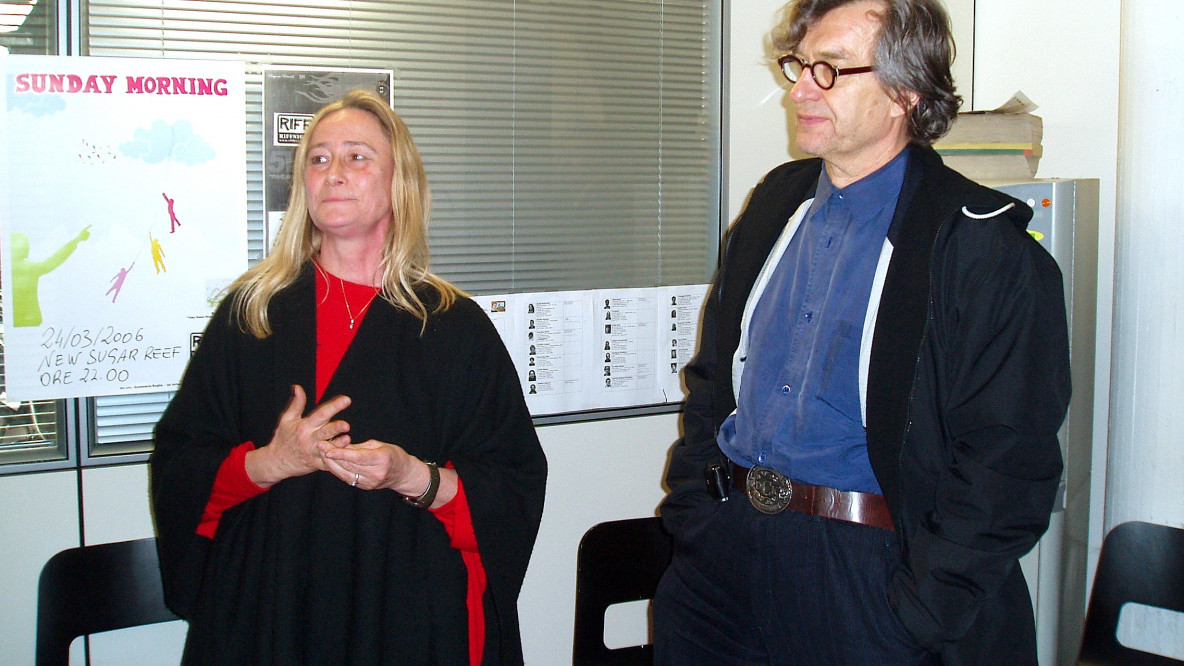Heidi Gronauer e Wim Wenders