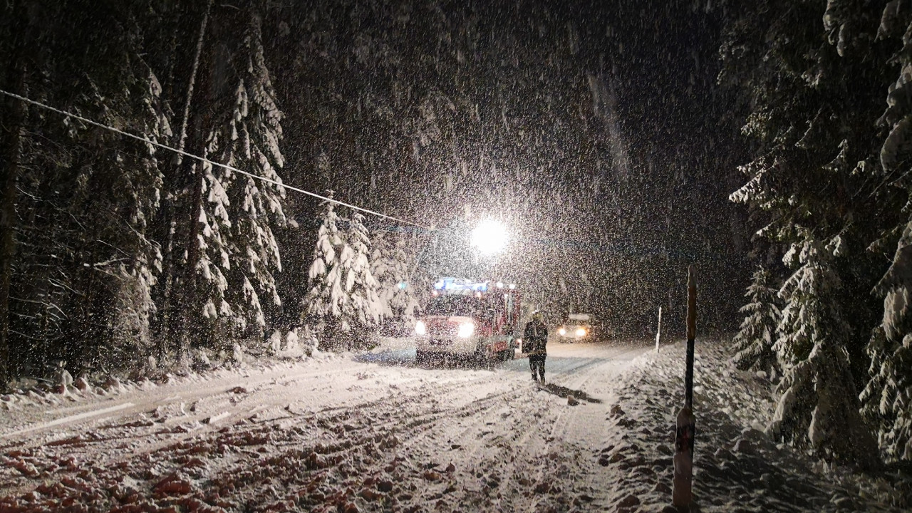Schneefall Pfalzen