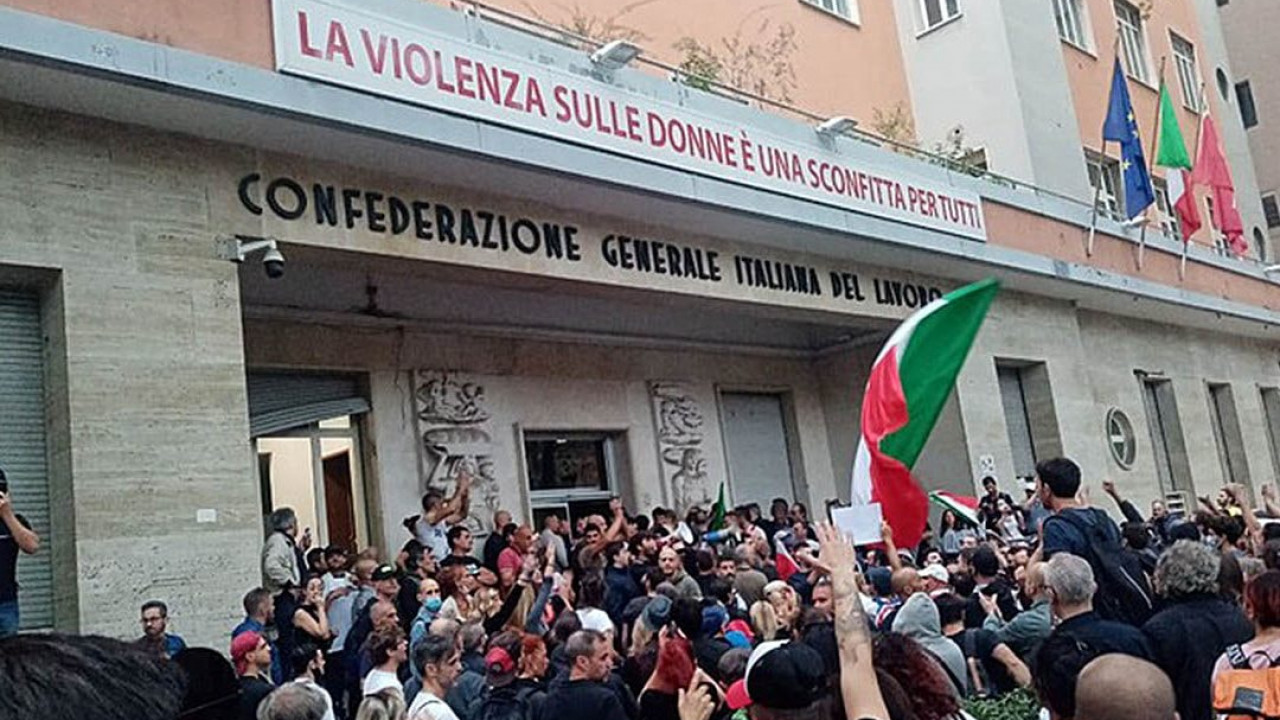 Assalto CGIL roma forza nuova no green pass