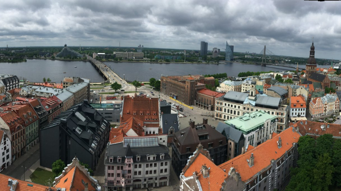 Riga dall'alto del campanile di Sv. Petera