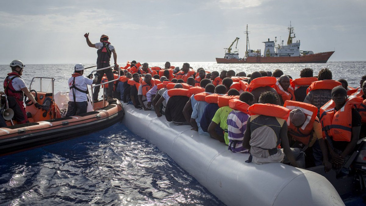 Rettungsaktion auf dem Mittelmeer