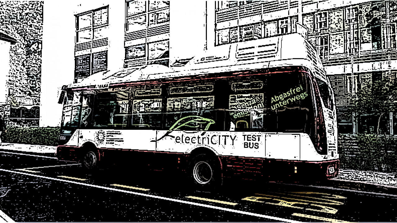 Autobus elettrico in prova di Sasa (2016)