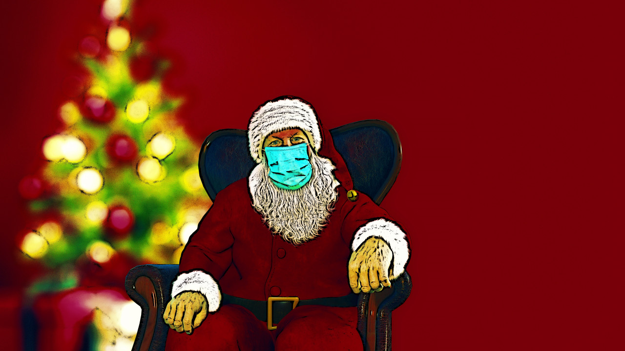 Natale, Babbo, Covid, coronavirus