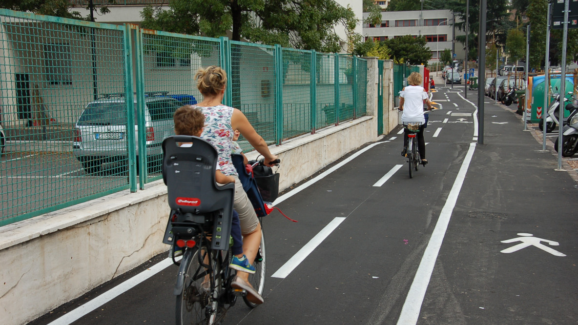 ciclabile via santa Geltrude, Oltrisarco, bici, mobilità, Bolzano