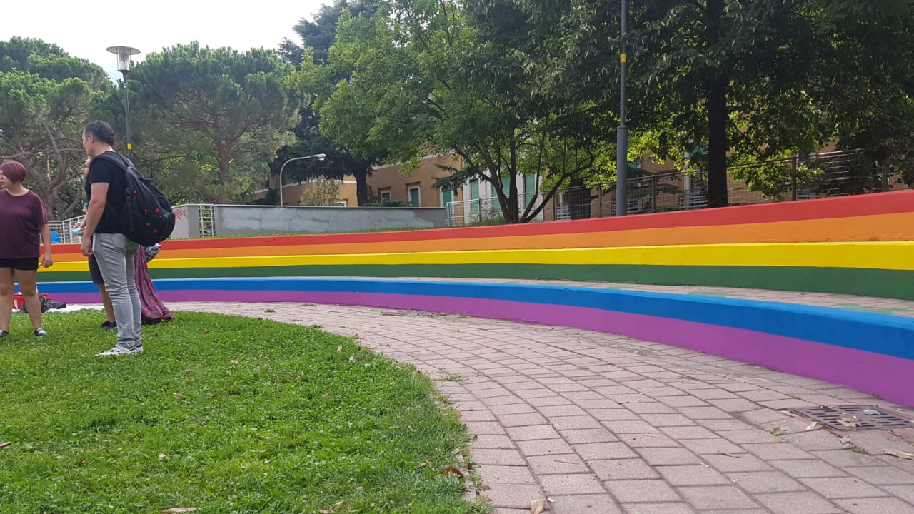 scalinata arcobaleno Pippo, Bolzano, Centaurus