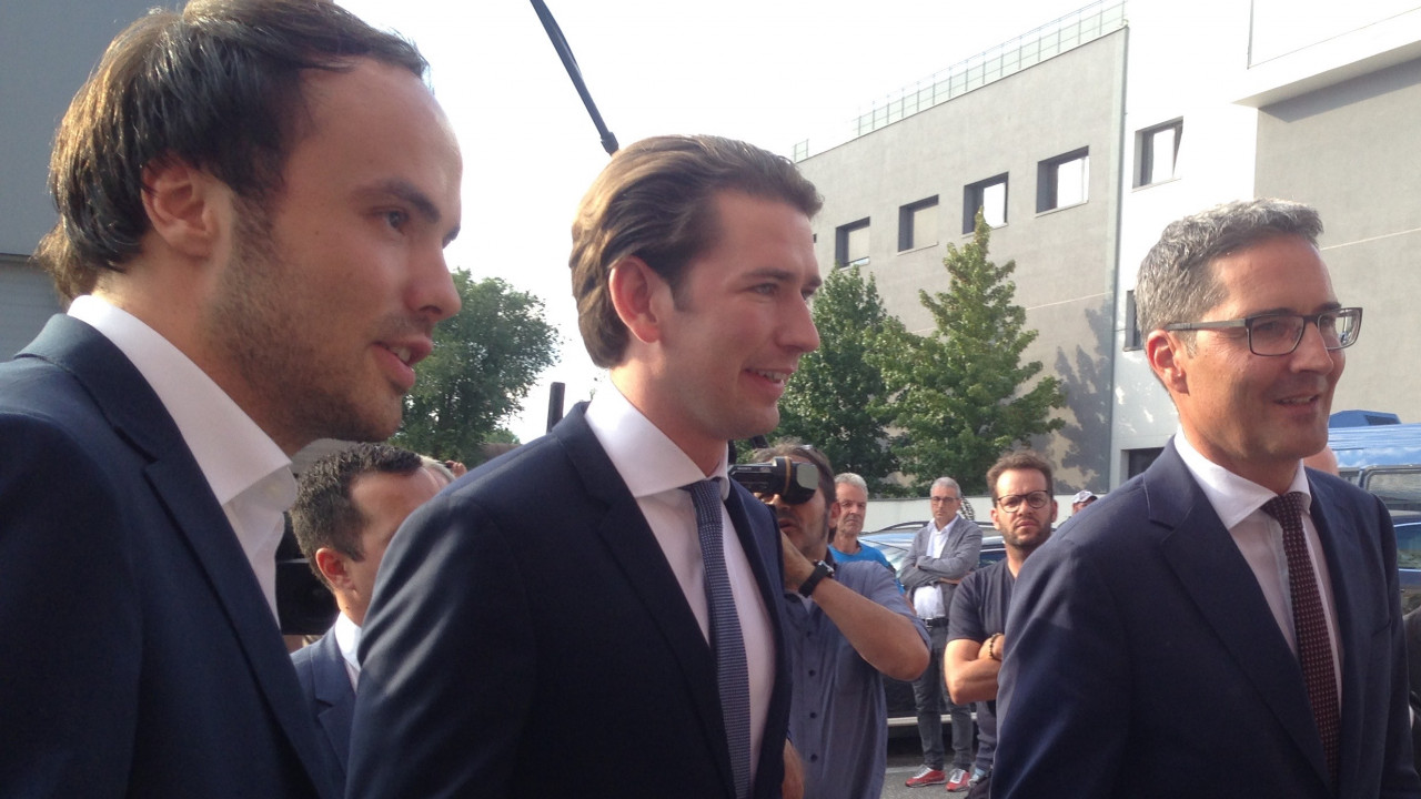 Philipp Achammer, Sebastian Kurz, Arno Kompatscher