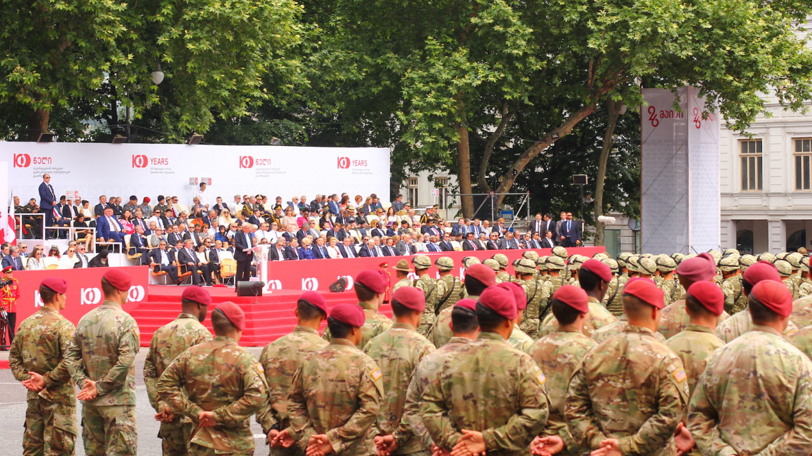 Militärparade 100 Jahre Unabhängigkeit Georgien