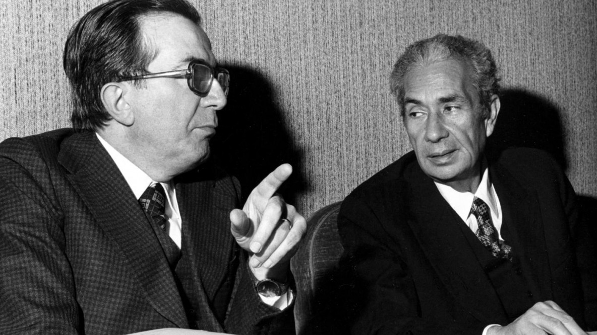 Giulio Andreotti e Aldo Moro