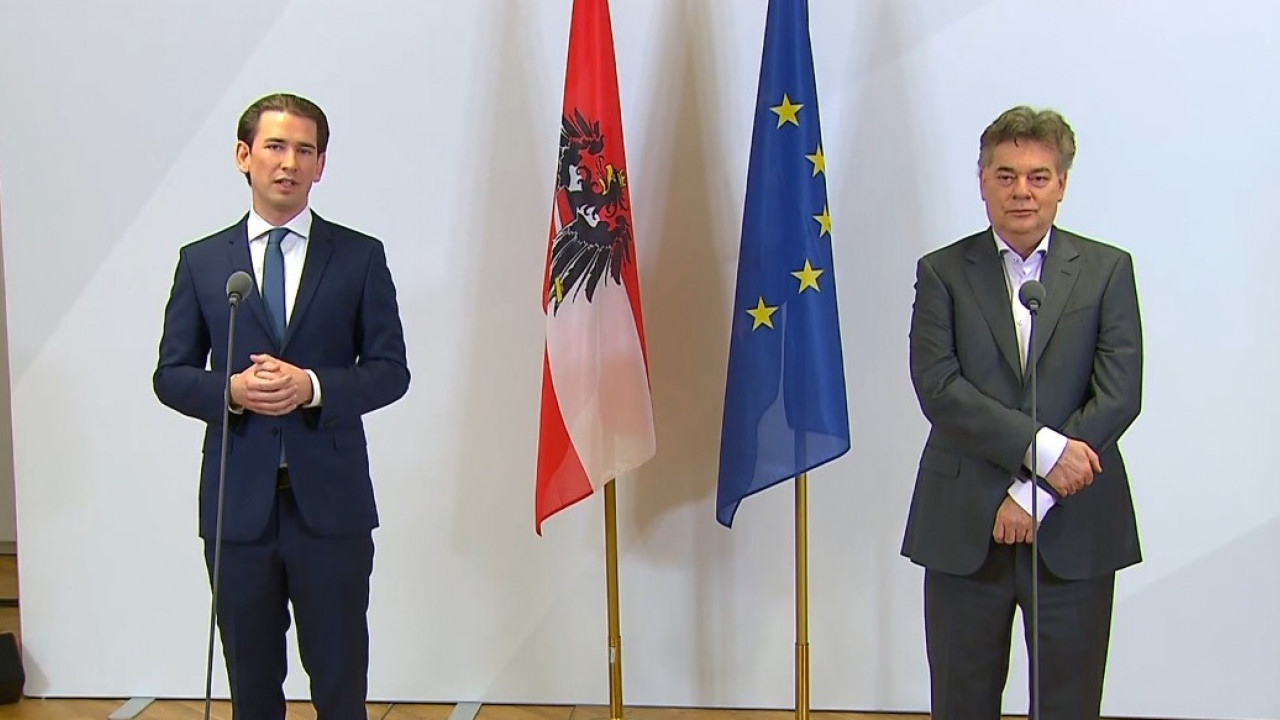 Sebastian Kurz und Werner Kogler