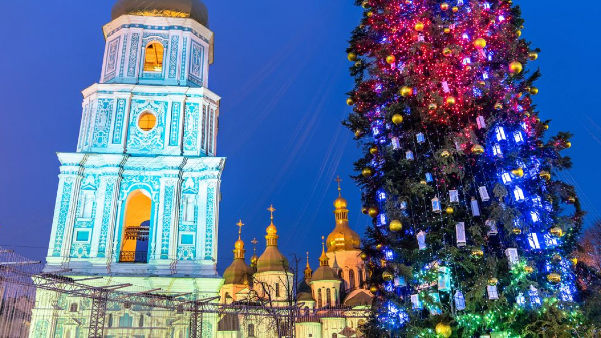 Sophienkathedrale Kiew zu Weihnachten
