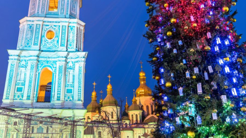 Sophienkathedrale Kiew zu Weihnachten