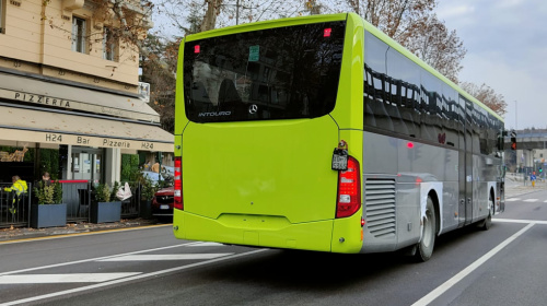 Un nuovo bus destinato al tpl interurbano in Alto Adige in transito in provincia di Trieste.jpg