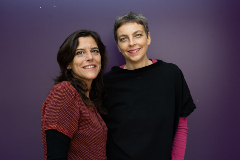Le due ideatrici del progetto: Sofia Sanchez, sulla sinistra, Irene Visentini, sulla destra
