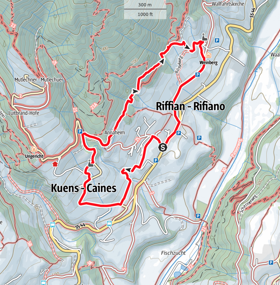 Der Riffianer Waalweg