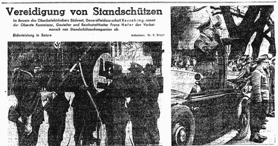 8. Jänner 1945 Vereidigung Salurn 8. Jänner 1945 Vereidigung Salurn