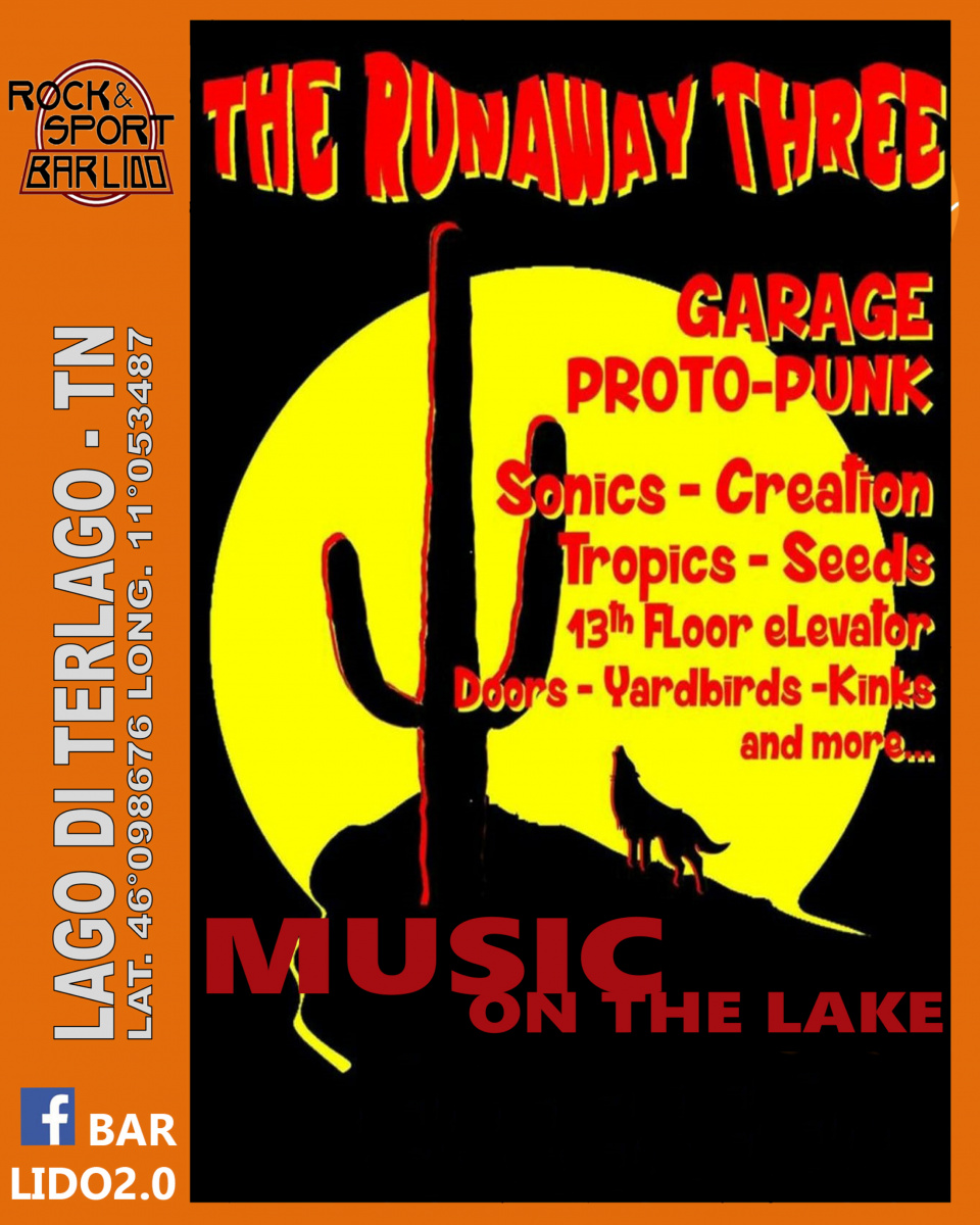 Songs von den Anfängen der Rockmusik: The Runaway Three werden nächsten Sonntag, 26. Juni, ab 17.30 Uhr, am Lago di Terlago live zu sehen sein.