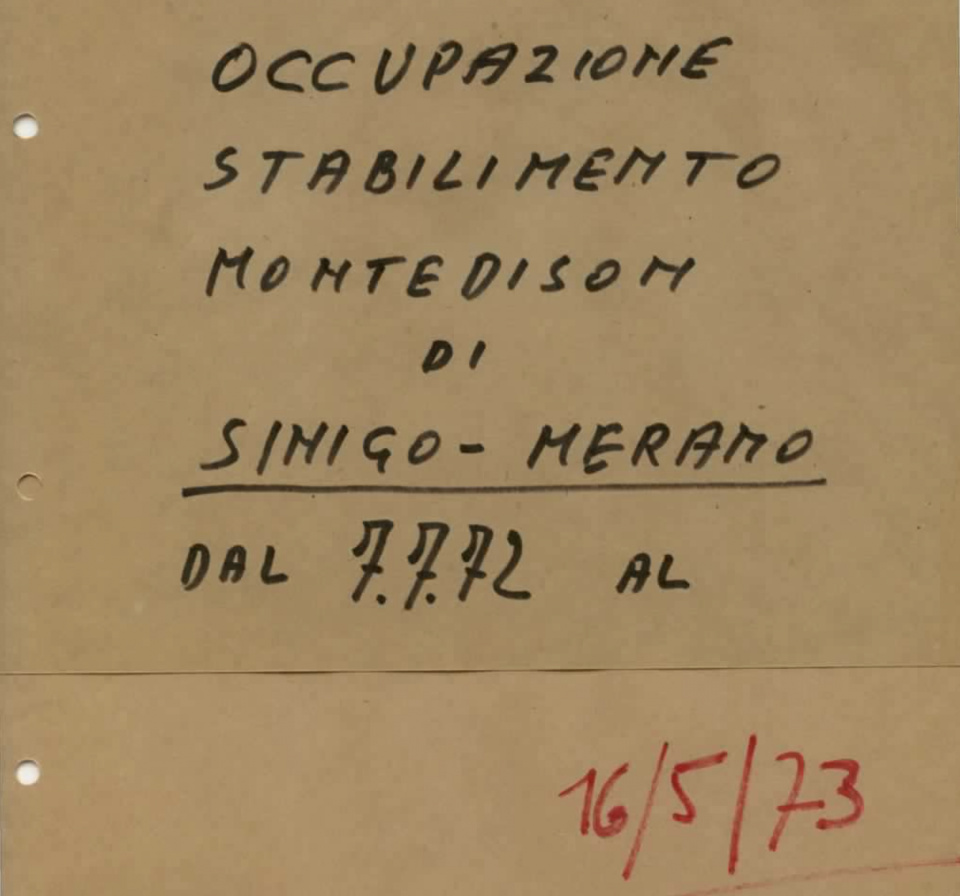 Montedison 1972 Merano Sinigo