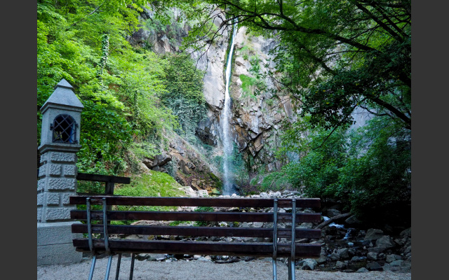 Wasserfall am Ende des Weges