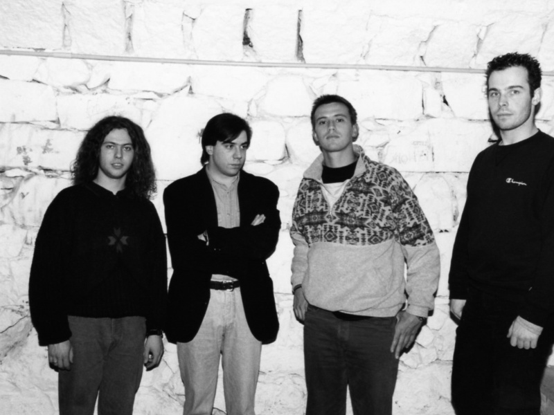Eine der ersten Hardcore-Bands aus Bozen: Khalmo in einem Foto aus dem Jahre 1995.