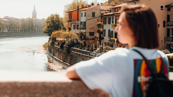 Verona, junge Frau